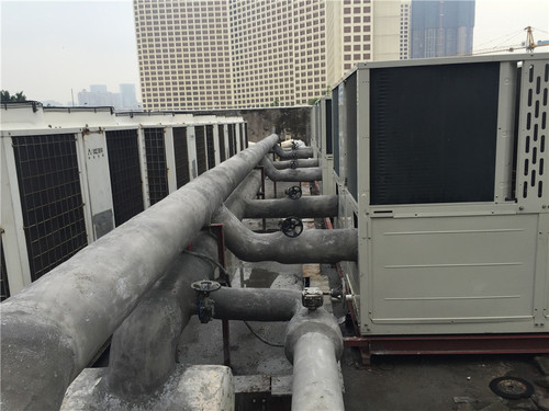 系统改造后（管道做水泥保护）